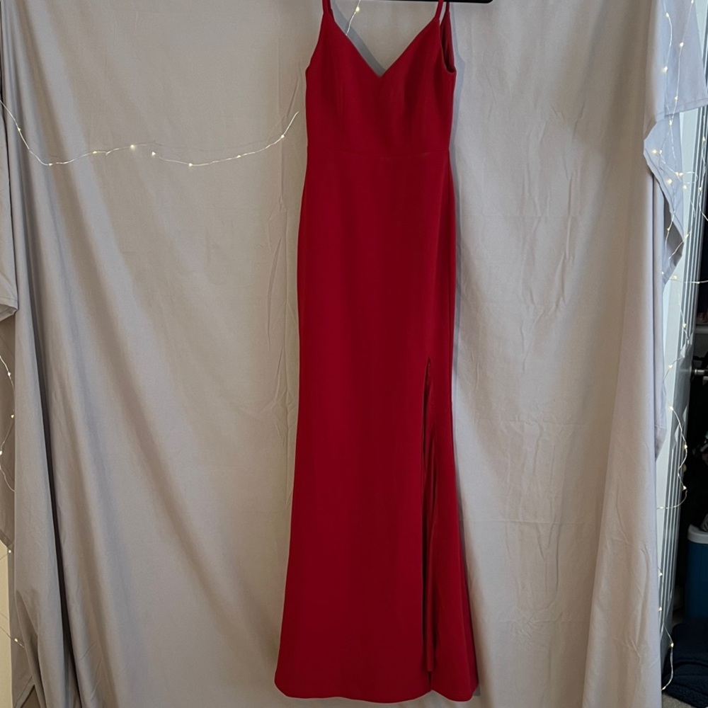 New Years/ Christmas party Lulus XS Formal wedding guest red gown